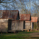 Thibodaux, Louisiana/USA - December 28, 2006: The well preserved slave quarters at the Laurel Valley Sugar Plantation near Thibodaux, Louisiana, was used as a set for the feature film “Ray,” in 2004.